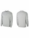 Sportswear Men's Club Fleece Crew Sweatshirt Grey - NIKE - BALAAN 6