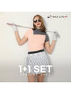 SET Women s Sporty High Neck T Shirt Mini Pleated Culottes - HOLIC&PLAY - BALAAN 1