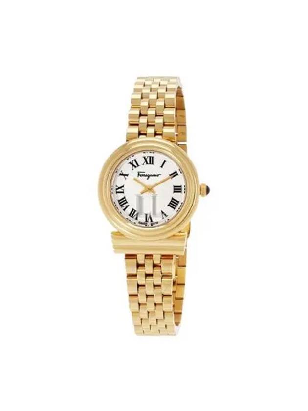 Women's Gancini Quartz Watch Gold - SALVATORE FERRAGAMO - BALAAN 2