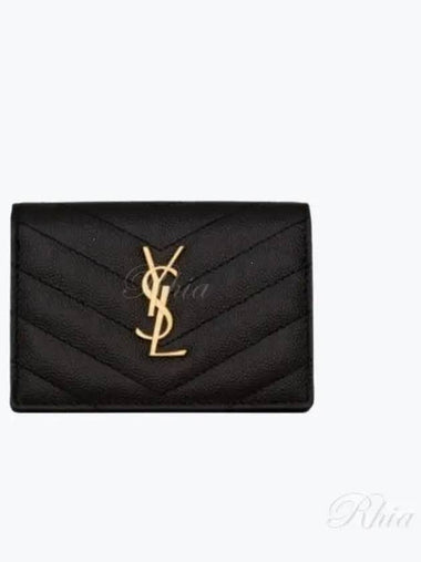 Matelasse business card wallet 596323 BOWA1 - SAINT LAURENT - BALAAN 1