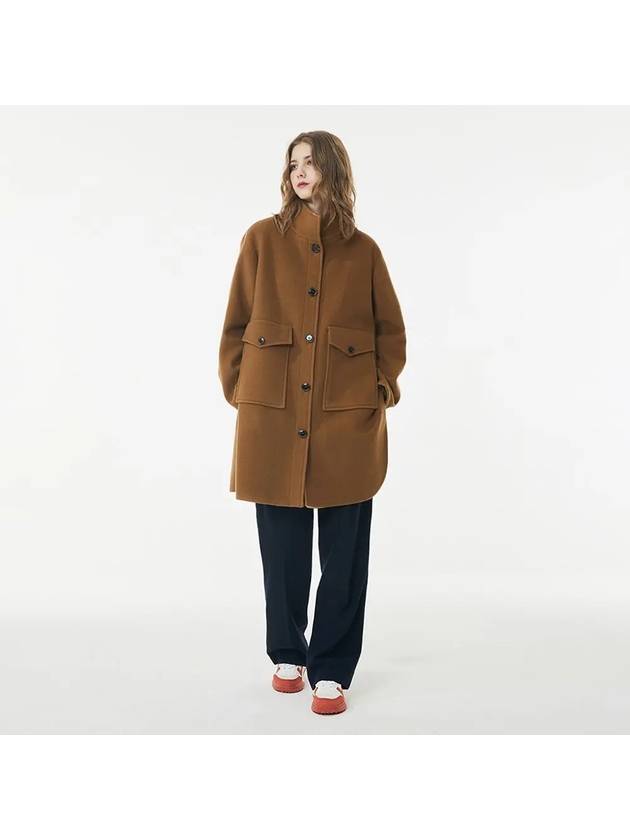 Wool Cape Coat Camel - VOYONN - BALAAN 5