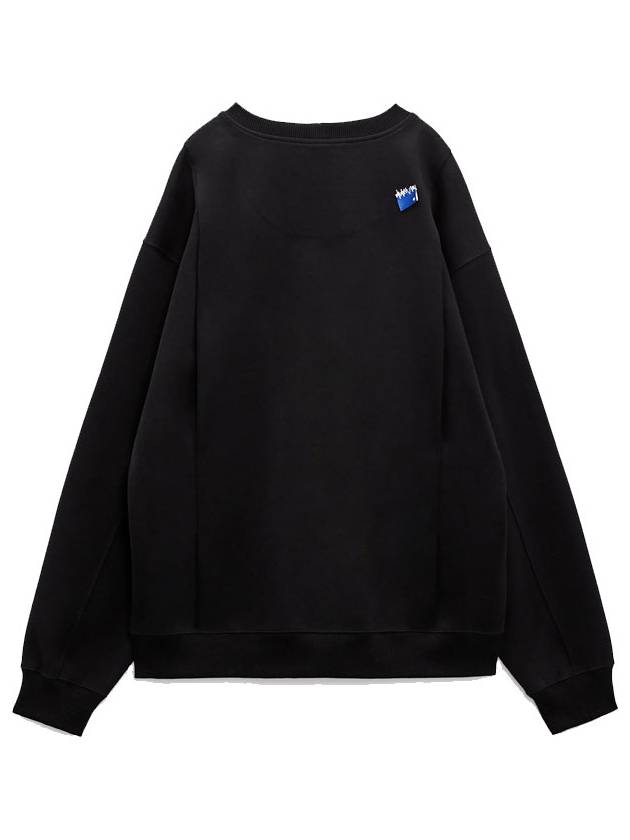 Embroidered Logo Oversized Sweatshirt Black - ADER ERROR - BALAAN 3