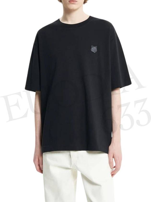 Bold Fox Head Patch Oversized Short Sleeve T-Shirt Black - MAISON KITSUNE - BALAAN 7