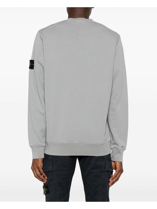 Compass Patch Cotton Sweatshirt Grey - STONE ISLAND - BALAAN 4