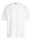 Cotton Oversized Pocket Short Sleeve T-Shirt White - THOM BROWNE - BALAAN 3