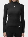 Reedition Turtle Neck Black - COURREGES - BALAAN 6