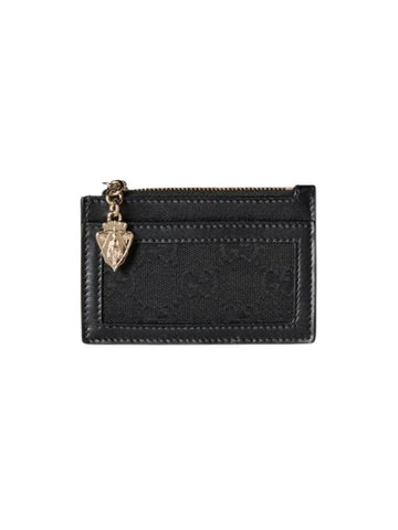 GG Canvas Card Wallet Black - GUCCI - BALAAN 1