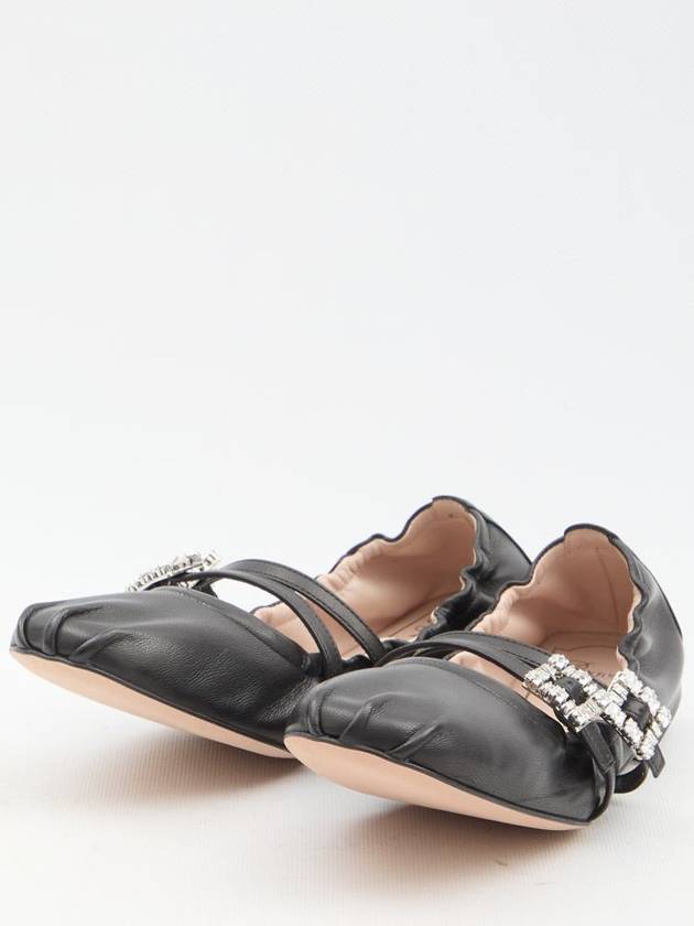 Mary Janes Leather Flat Black - ROGER VIVIER - BALAAN 3