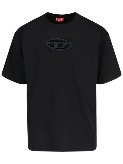 T Boxt OD Logo Cutout Short Sleeve T-Shirt Black - DIESEL - BALAAN 2