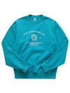 Crest Crew Neck Cotton Sweatshirt Blue - SPORTY & RICH - BALAAN 3