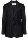 Two Button Blazer Jacket Navy - AMI - BALAAN 2