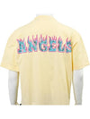 Flames T-Shirt White Purple PMAA072S23JER0060137 - PALM ANGELS - BALAAN 7