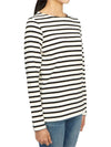 Women's Meridame II Striped Long Sleeve T-Shirt Black White - SAINT JAMES - BALAAN 4