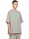 Logo Print Cotton Short Sleeve T-Shirt Grey - FEAR OF GOD ESSENTIALS - BALAAN 3