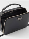 Saffiano Leather Brief Case Black - PRADA - BALAAN.