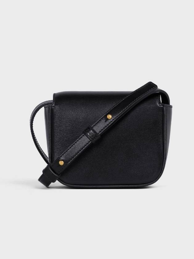 Triomphe Small Shiny Calfskin Cross Bag Black - CELINE - BALAAN 5