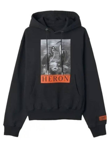 Heron Preston Print Hooded Black - HERON PRESTON - BALAAN 1