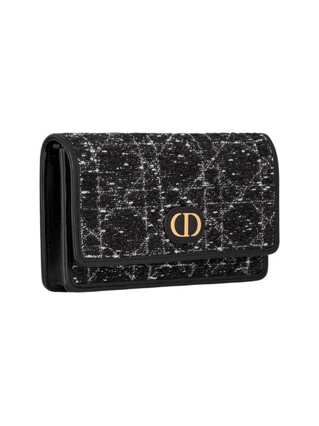 Caro Tweed Pouch Bag Black - DIOR - BALAAN 1