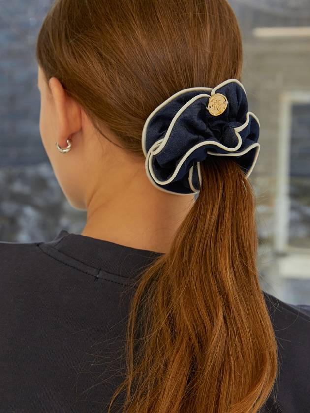 CLASSIC DENIM SCRUNCHIE_NAVY - ANOETIC - BALAAN 1