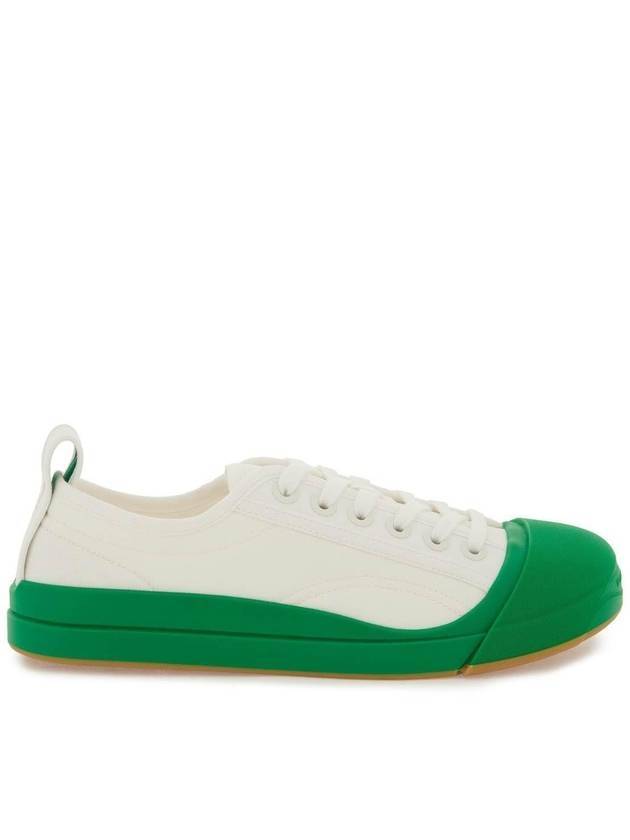 Women's Vulcan Low Top Sneakers Sneakers White Green - BOTTEGA VENETA - BALAAN 1