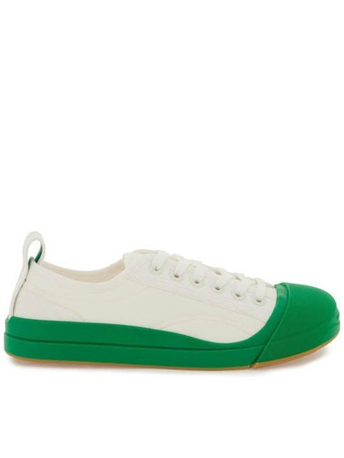 Women's Vulcan Low Top Sneakers Sneakers White Green - BOTTEGA VENETA - BALAAN 1