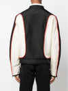 J-Blink Biker Jacket In Colour-Block Nylon Black White - DIESEL - BALAAN 3