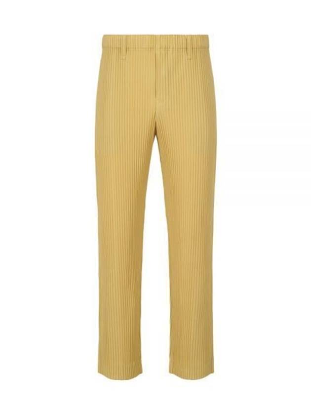 Tailored Pleated 1 Straight Pants Yellow - ISSEY MIYAKE - BALAAN 2