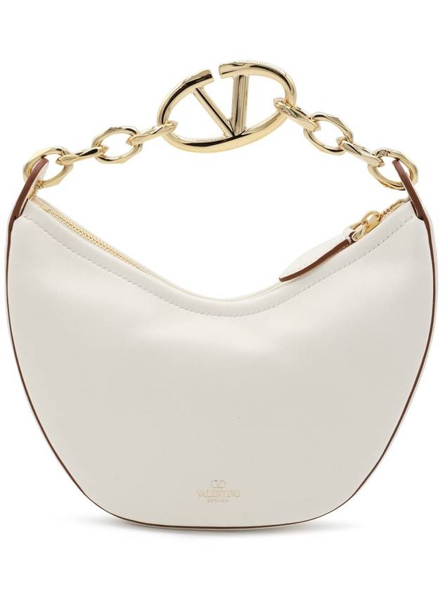 V Logo Moon Small Tote Bag Ivory - VALENTINO - BALAAN 6