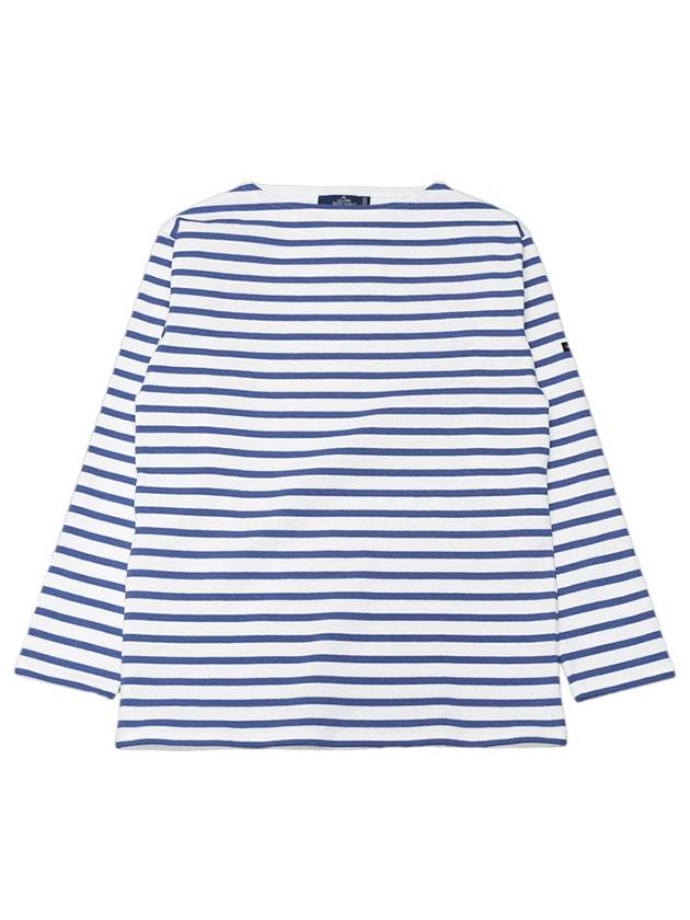 Galathee Striped Sailor Long Sleeve T-Shirt Blue White - SAINT JAMES - BALAAN 1