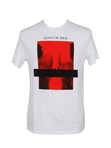 Kind of Red Print Short Sleeve T-Shirt White - NEIL BARRETT - BALAAN 1