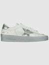 Stardan Silver Tab Low Top Sneakers White - GOLDEN GOOSE - BALAAN 2