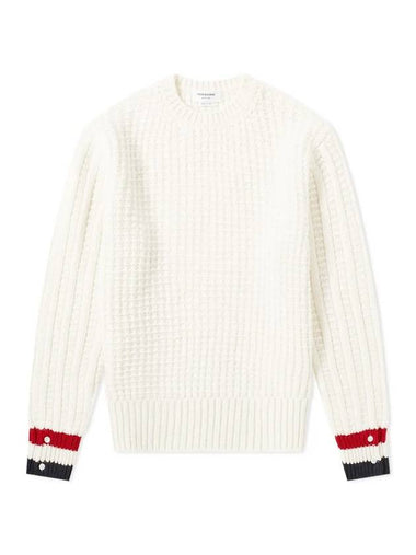 Fun Mix Knit Top White - THOM BROWNE - BALAAN 1