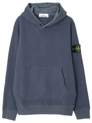 Stretch cotton fleece hoodie regular fit - STONE ISLAND - BALAAN 1