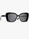 Eyewear Logo Square Sunglasses Black - CHANEL - BALAAN 3