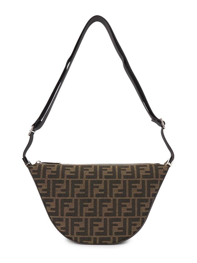 Melon FF Jacquard Small Shoulder Bag Brown - FENDI - BALAAN 3