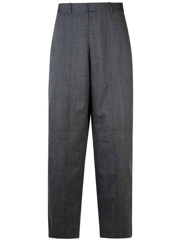 Jil Sander Grey Wool Trousers - JIL SANDER - BALAAN 1