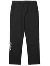 Tech Ventilation Straight Pants BLACK MAN - MALBON GOLF - BALAAN 1