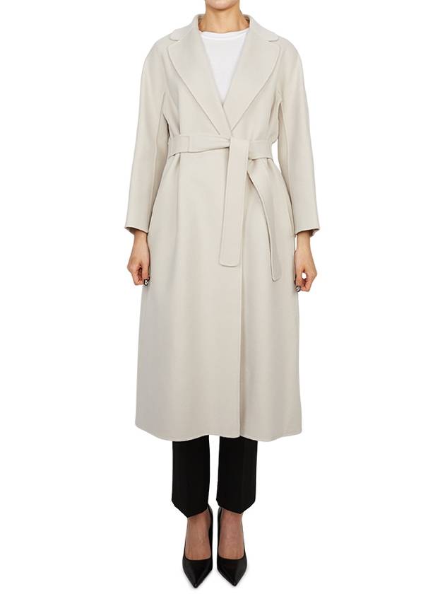 Esturia Long Single Coat White - MAX MARA - BALAAN 4