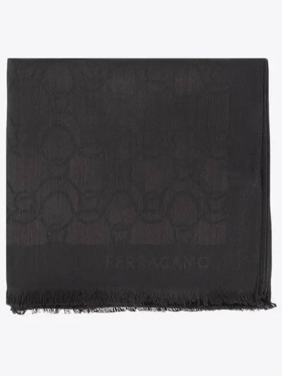 Gancini Muffler Black - SALVATORE FERRAGAMO - BALAAN 2