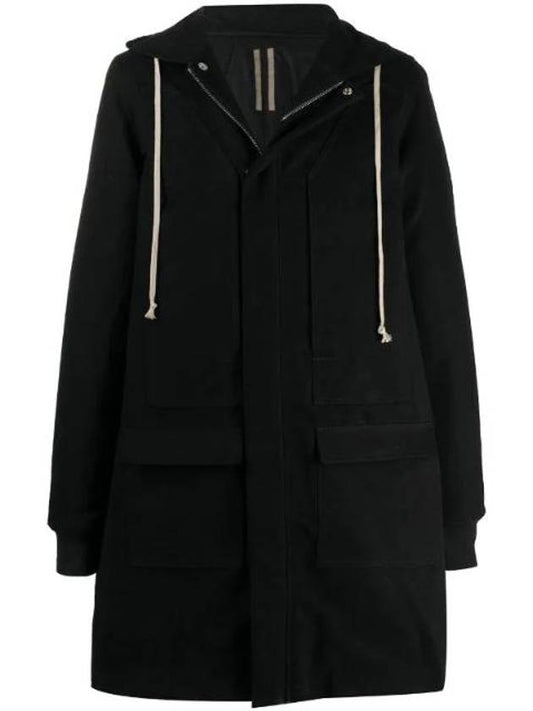 Cargo Pocket Parka Black - RICK OWENS - BALAAN 1