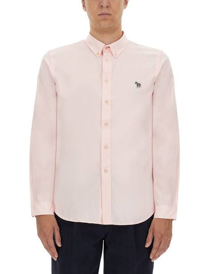 Zebra Patch Long Sleeve Shirt Light Pink - PAUL SMITH - BALAAN 2