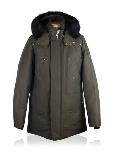 Original Stirling Parka Black Fox Fur Khaki - MOOSE KNUCKLES - BALAAN 1