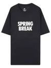 Spring Break Print Short Sleeve T-Shirt Black - NIKE - BALAAN 1