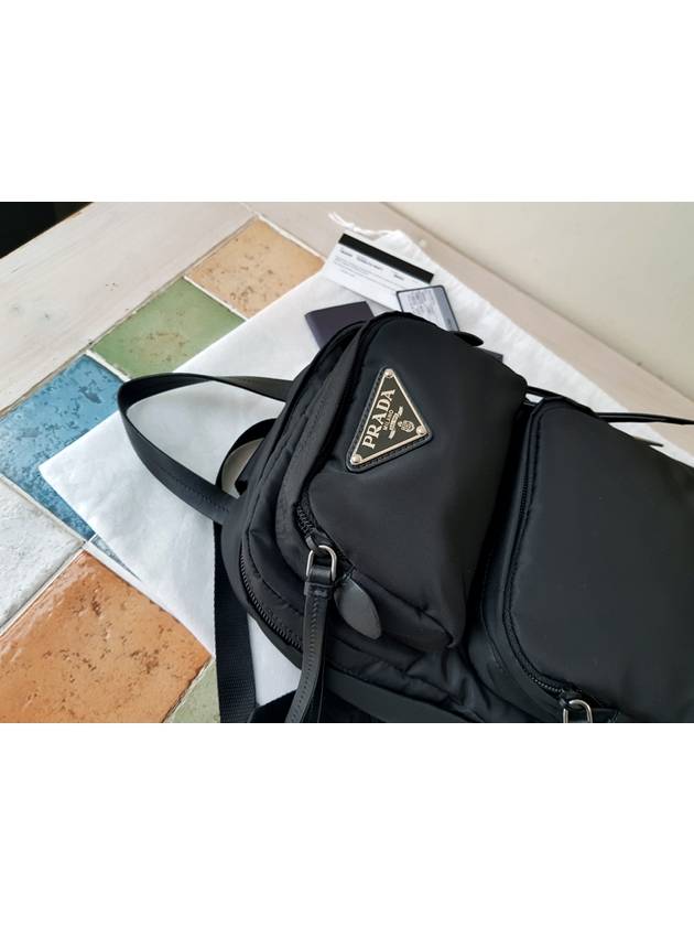 1BZ026 Unisex one shoulder backpack slingback - PRADA - BALAAN 4