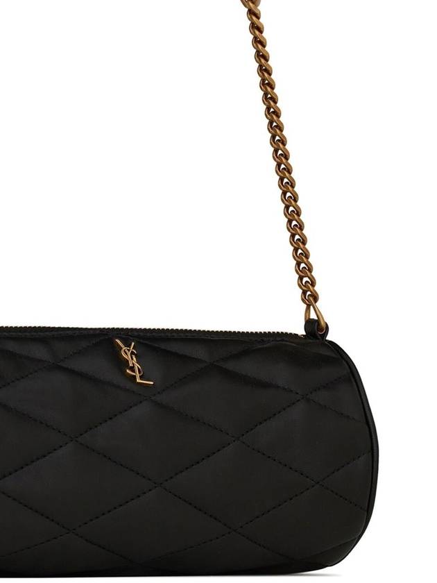 Tube Quilting Small Shoulder Bag Black - SAINT LAURENT - BALAAN 5