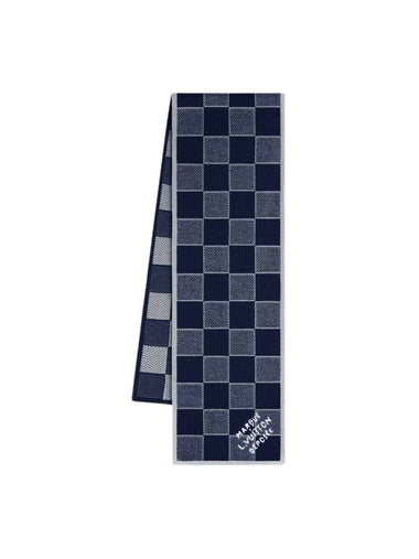 Damier Heritage Scarf Navy - LOUIS VUITTON - BALAAN 1