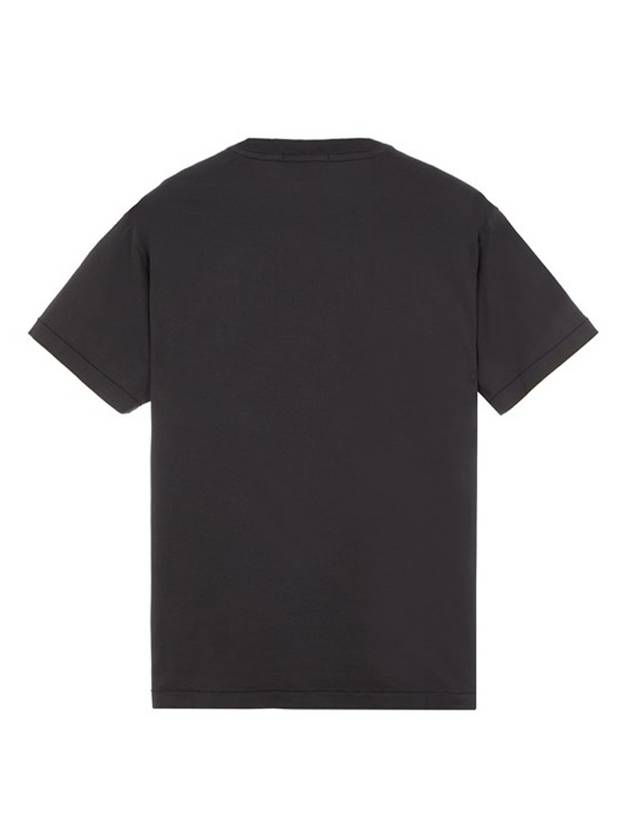 Logo Patch Short Sleeve T-Shirt Black - STONE ISLAND - BALAAN 3