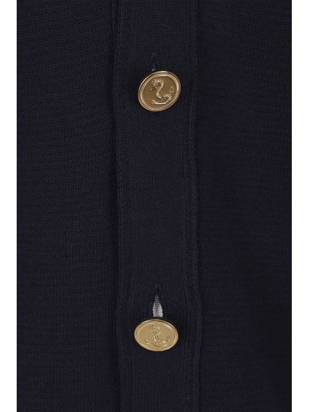 Milano Stitch 4 Bar Cardigan Navy - THOM BROWNE - BALAAN 4