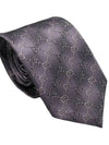 GG Pattern Slim Silk Tie Purple - GUCCI - BALAAN 4