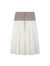 Women s Calabria Gathered Long Skirt White SM5003 - PALOMA WOOL - BALAAN 1